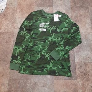 New Nike Penn State Nittany Lions Camo Military Appreciation Long Sleeve T-Shirt